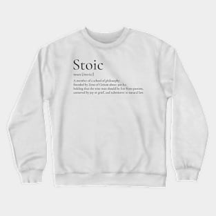 Stoic Definition Crewneck Sweatshirt